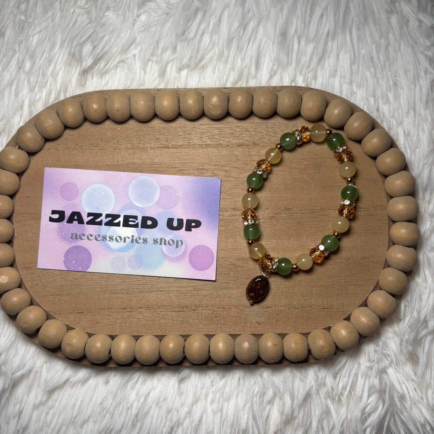 tiger eye charm bracelet