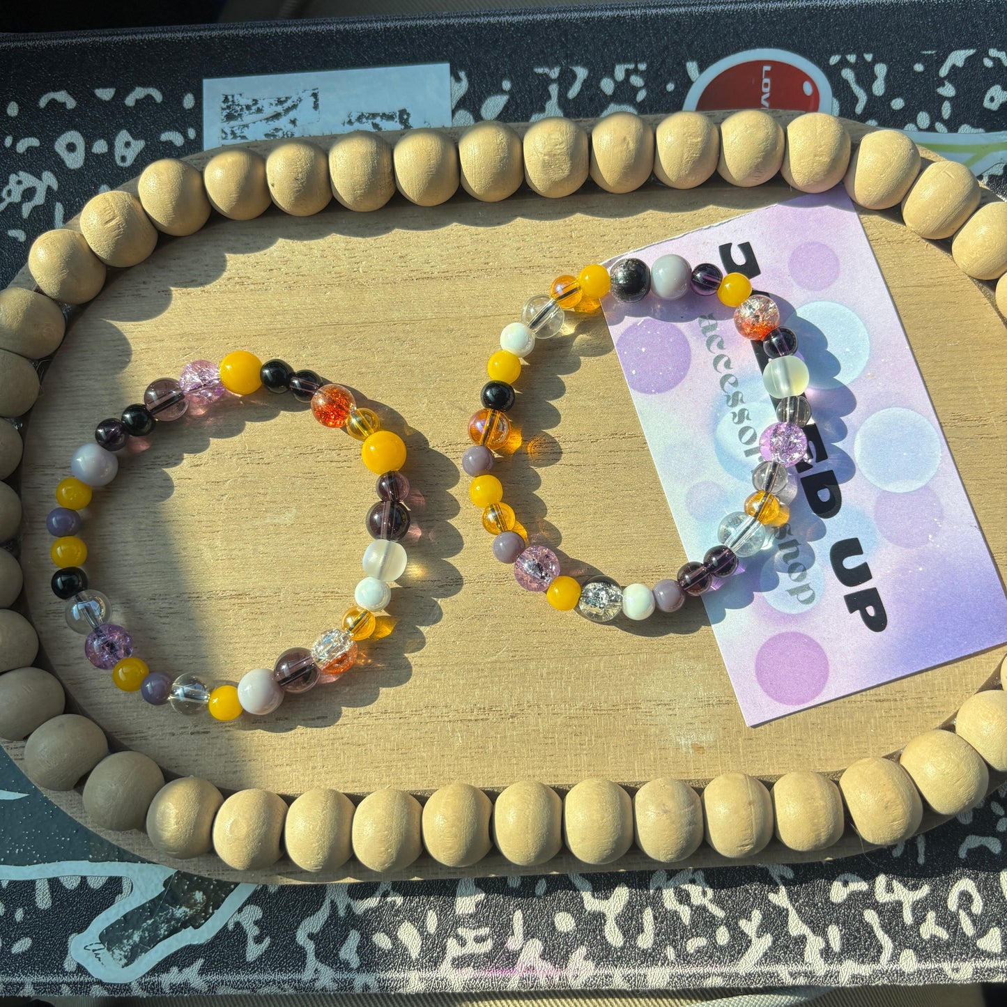 Halloween themed junk bracelet