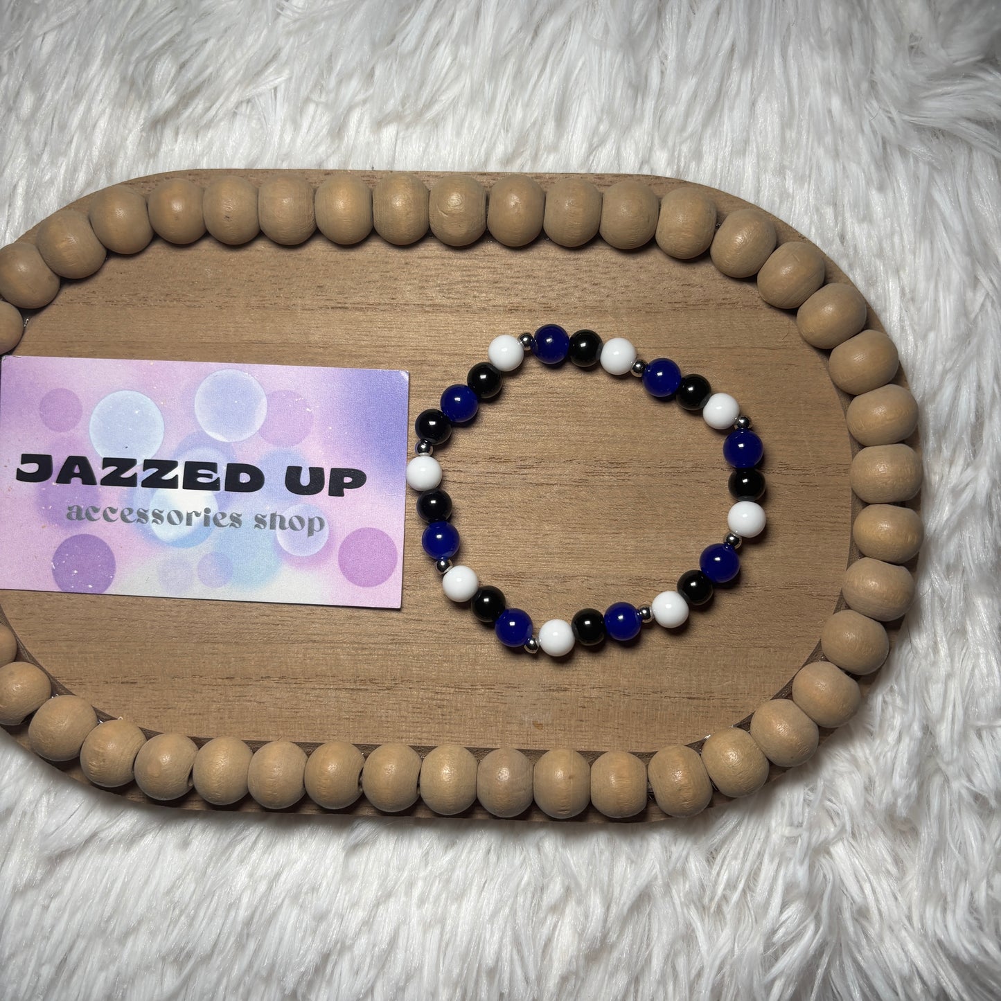 blue•white•black (men’s bracelet)