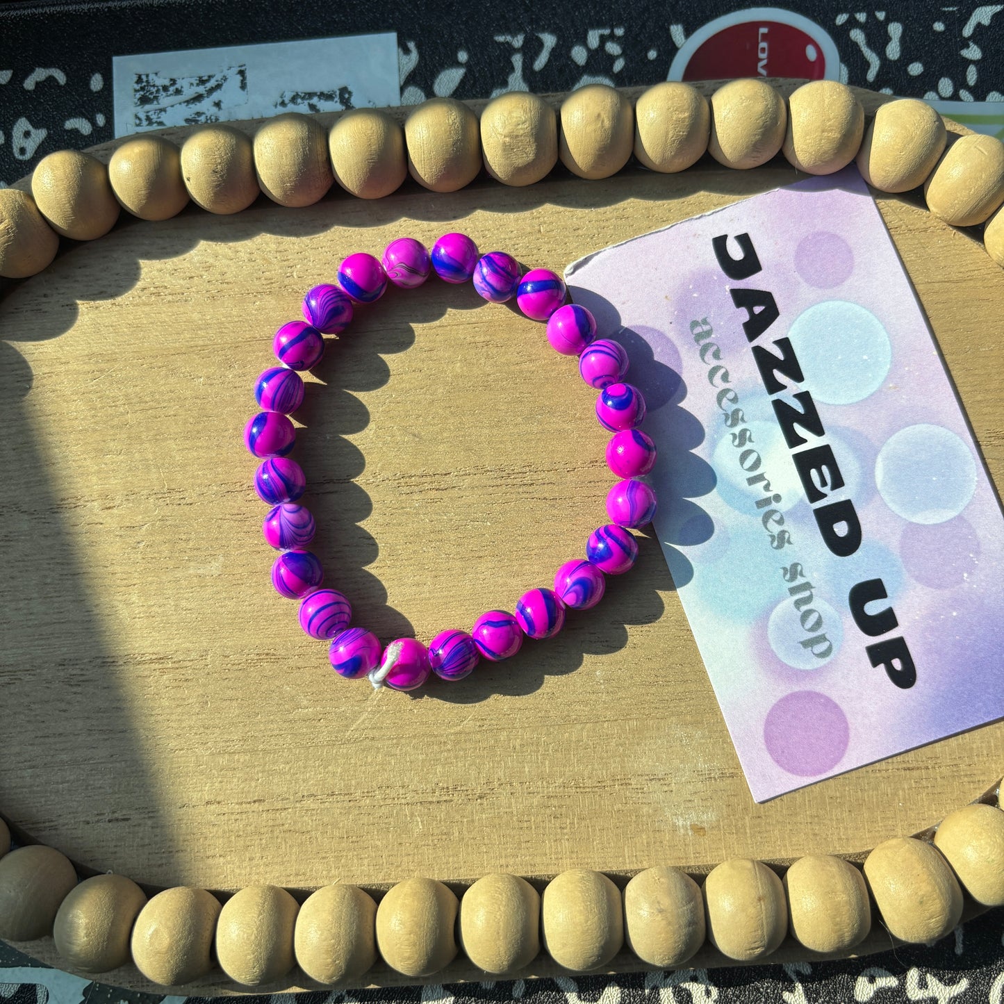 hot pink/purple swirl