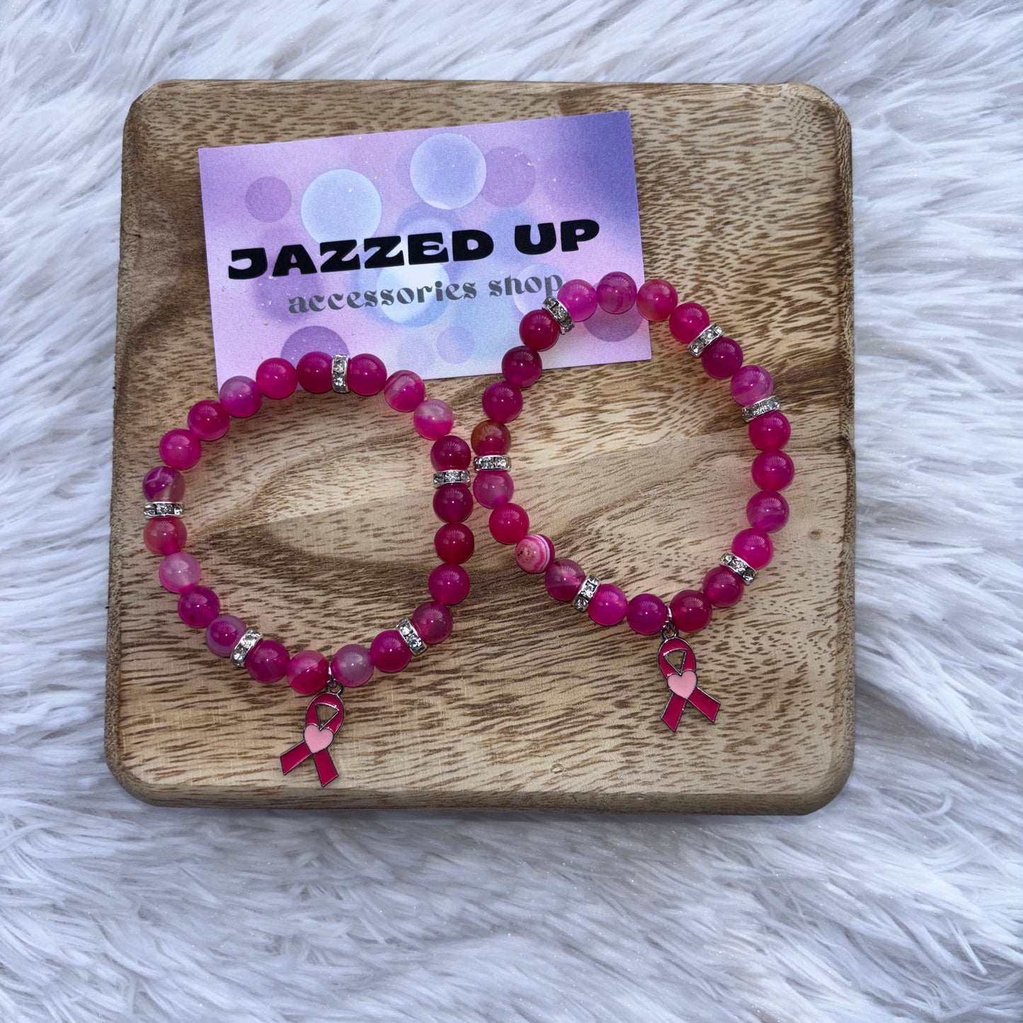 Breast cancer bracelet