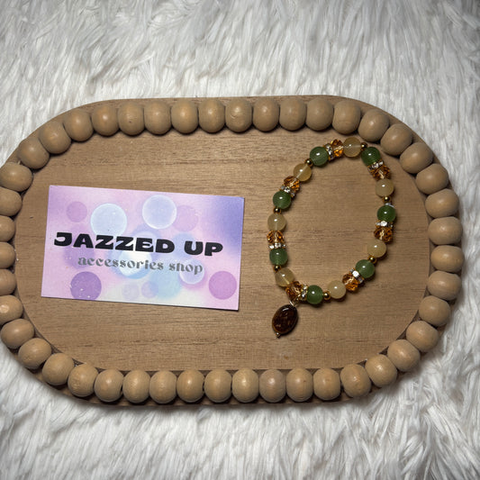 tiger eye charm bracelet