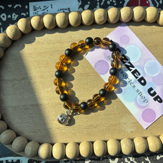 scary pumpkin charm bracelet