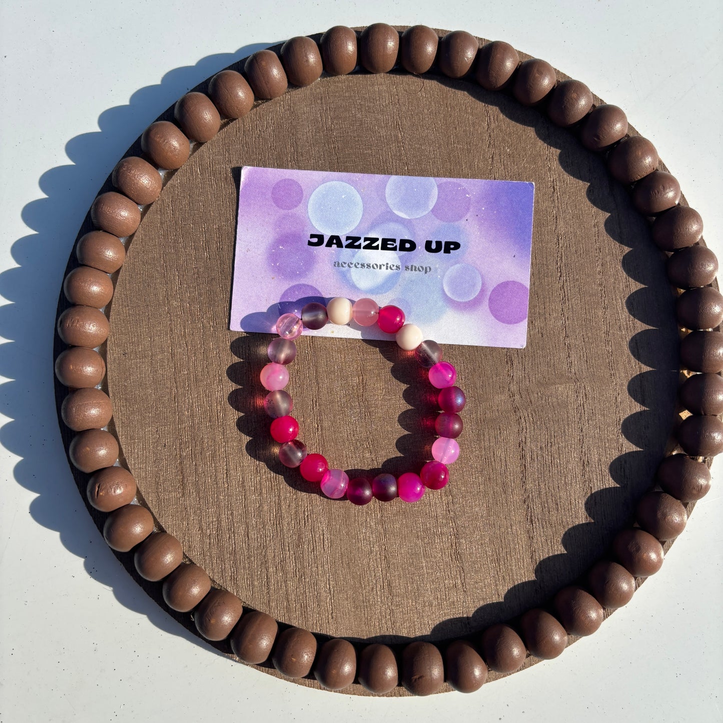 Pink junk kids bracelet