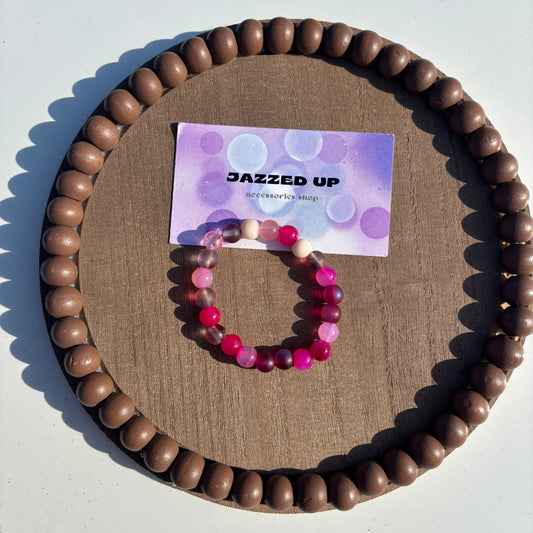 Pink junk kids bracelet