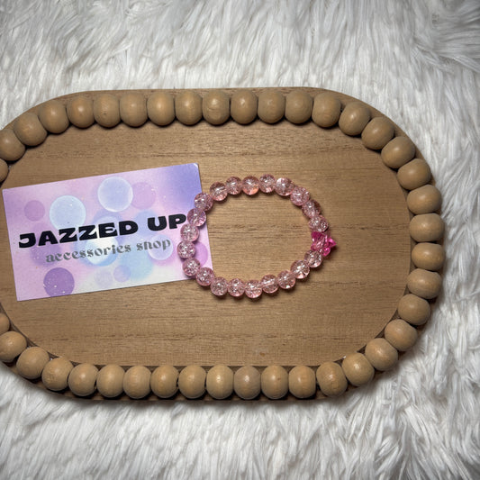 Pink star kids bracelet