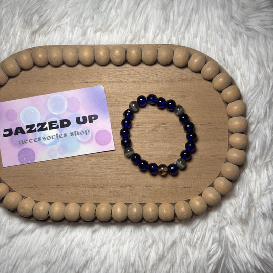 blue/grey kids bracelet