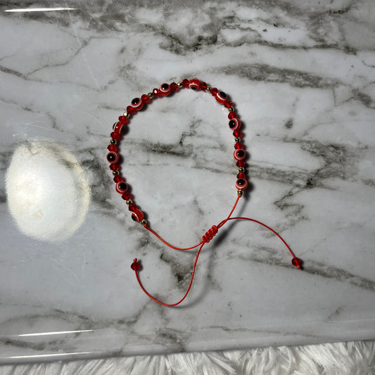 red adjustable evil eye