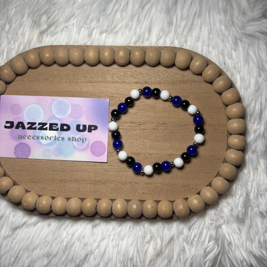 blue•white•black (men’s bracelet)