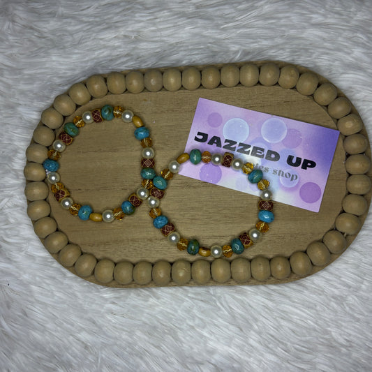 teal wood grain