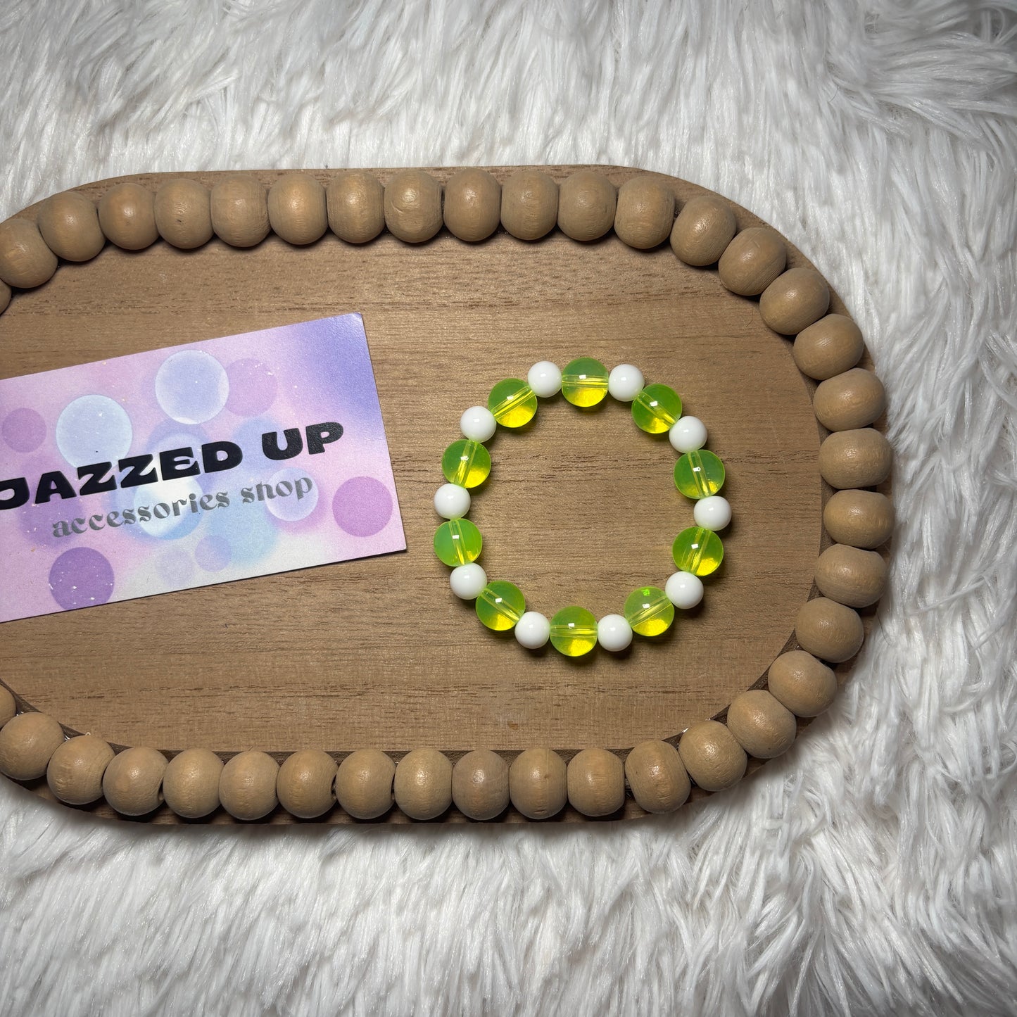 lime green kids bracelet