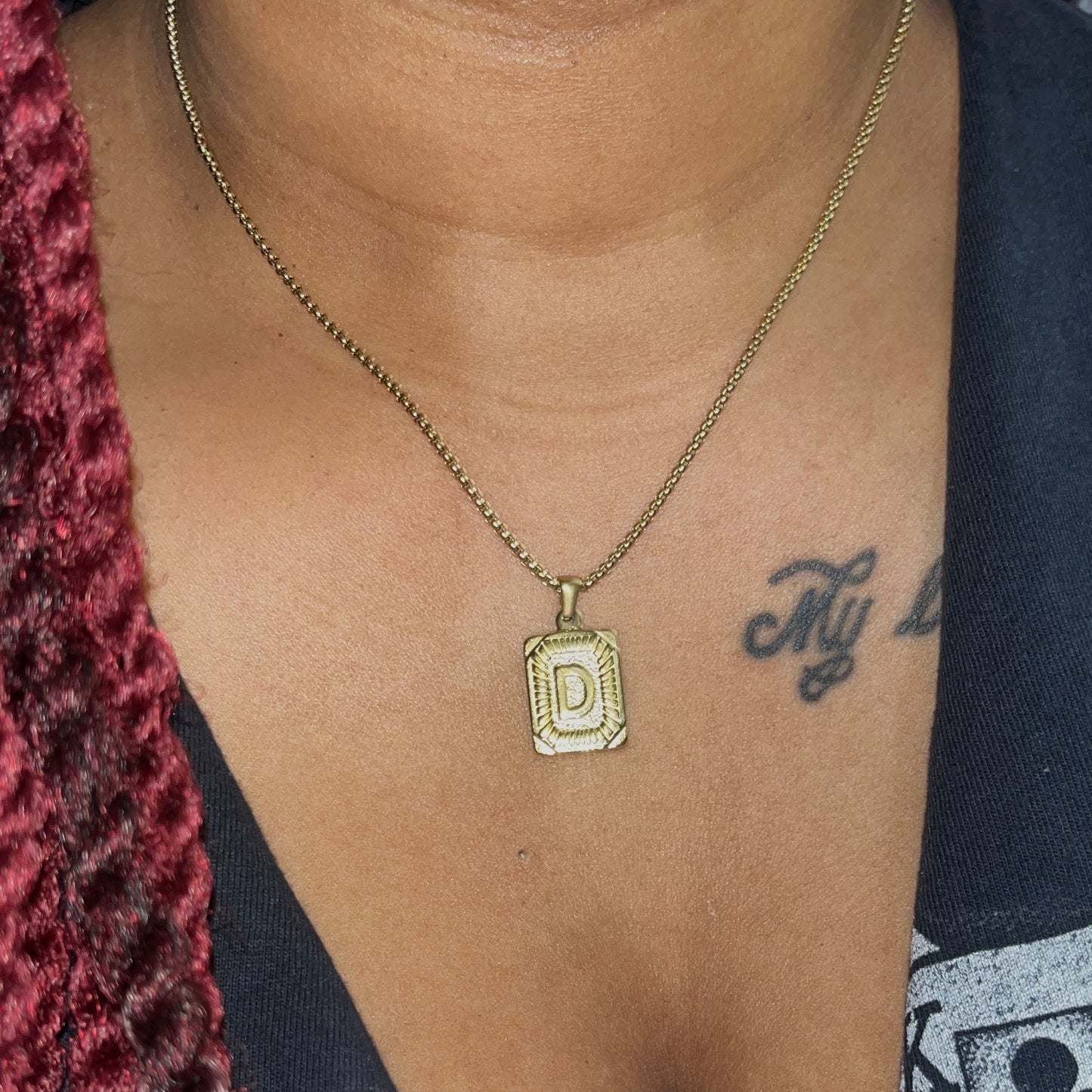 Gold 'D' Necklace