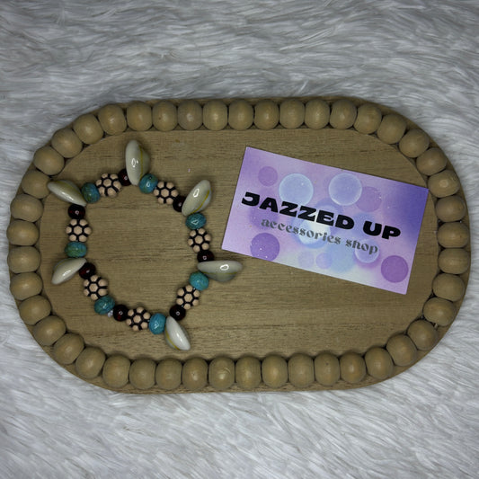 teal seashell